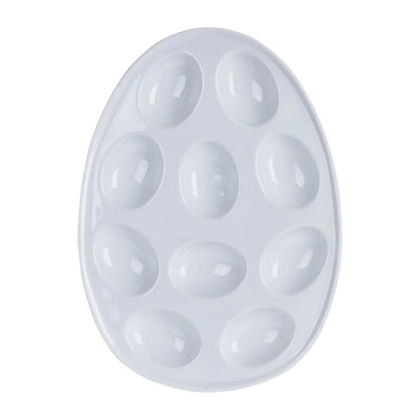 Imperial Kitchen Eierschale aus weißem Steingut für 10 Eier