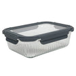 Vershouddoos glas lines met clip 1500ml | 2 stuks