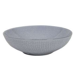 Tiefer Teller aus gewebtem Textil grau ø18x5,5cm | 6 Stück