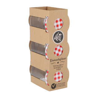 Marmeladenglas-Set 3 44 cl sortiert | 3 Stück