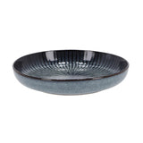 Gemütlicher trendiger Teller tief D24xH4,3 cm Atlantis-Streifen | 4 Stück