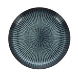 Gemütlicher trendiger Teller tief D24xH4,3 cm Atlantis-Streifen | 4 Stück