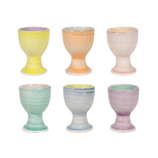 Eierbecher ø5x7cm 2-Ton-Pastell, 6-fach sortiert | 6 Stück