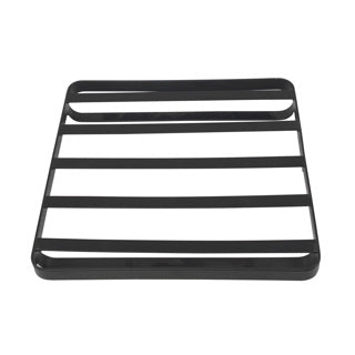 No Brand Untersetzer schwarz 18x18x2,5cm | 6 Stück