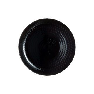 Teller flach 25 cm Pampille schwarz | 6 Stück