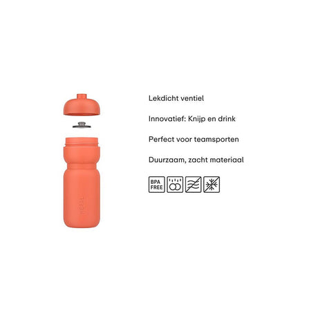 Mepal Flaschenquetschflasche 600ml frostblau