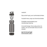 Mepal Shakebecher 800ml Pfirsichorange