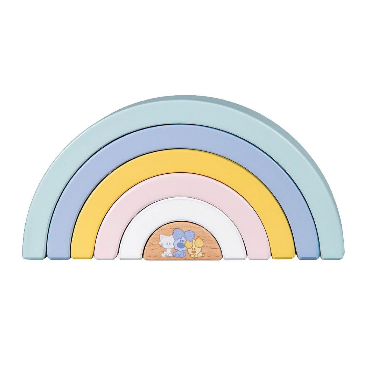 Rubo Toys Woezel und Pip Baby Regenbogen