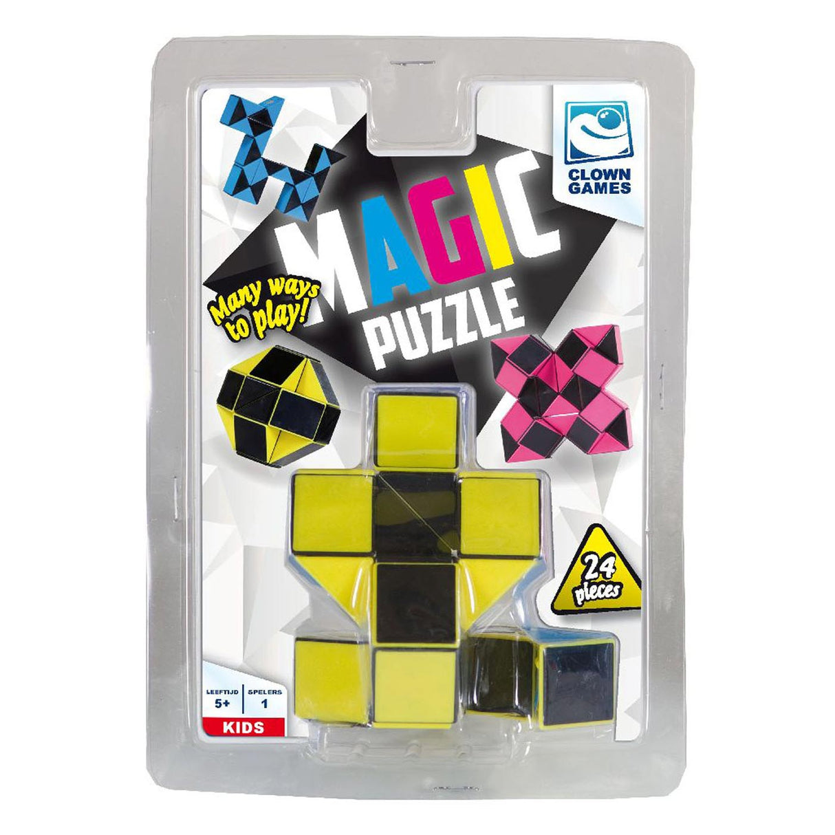 Van der Meulen Clown-Zauberpuzzle 3D, 24 Teile.