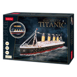 Kubisches lustiges 3D-Puzzle Titanic mit LED-Beleuchtung – 266 Teile.
