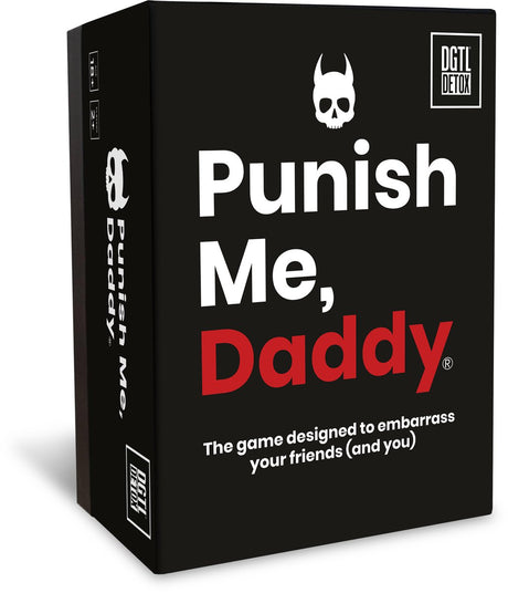 Dgtl Detox Punish Me Daddy – urkomisches Kartenspiel für Erwachsene – Wahrheit oder Pflicht-Partyspiel mit Wendungen – 2–4 Spieler – englische Version