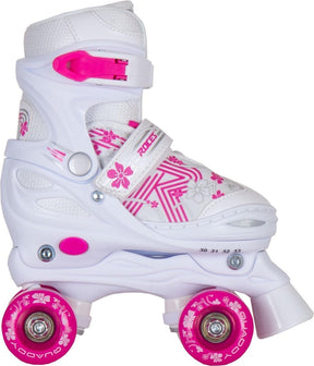 Quaddy 3.0 Rollschuhe weiß rosa 30-33