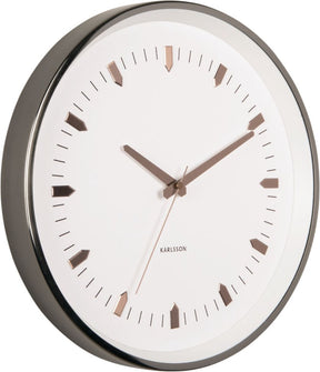 Karlsson wandklok arrow batons - grijs - ø35cm - wandklok modern