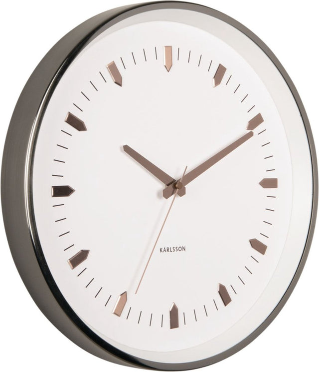 Karlsson wandklok arrow batons - grijs - ø35cm - wandklok modern