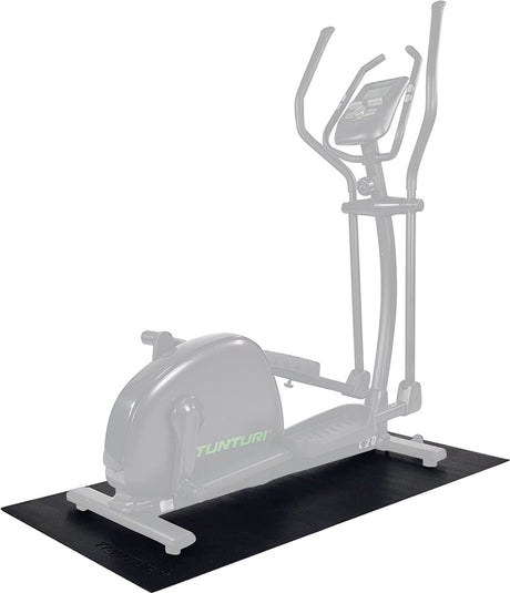 Tunturi crosstrainer mat - vloerbeschermer - beschermmat - 160 x 87 x 0,5 cm - zwart