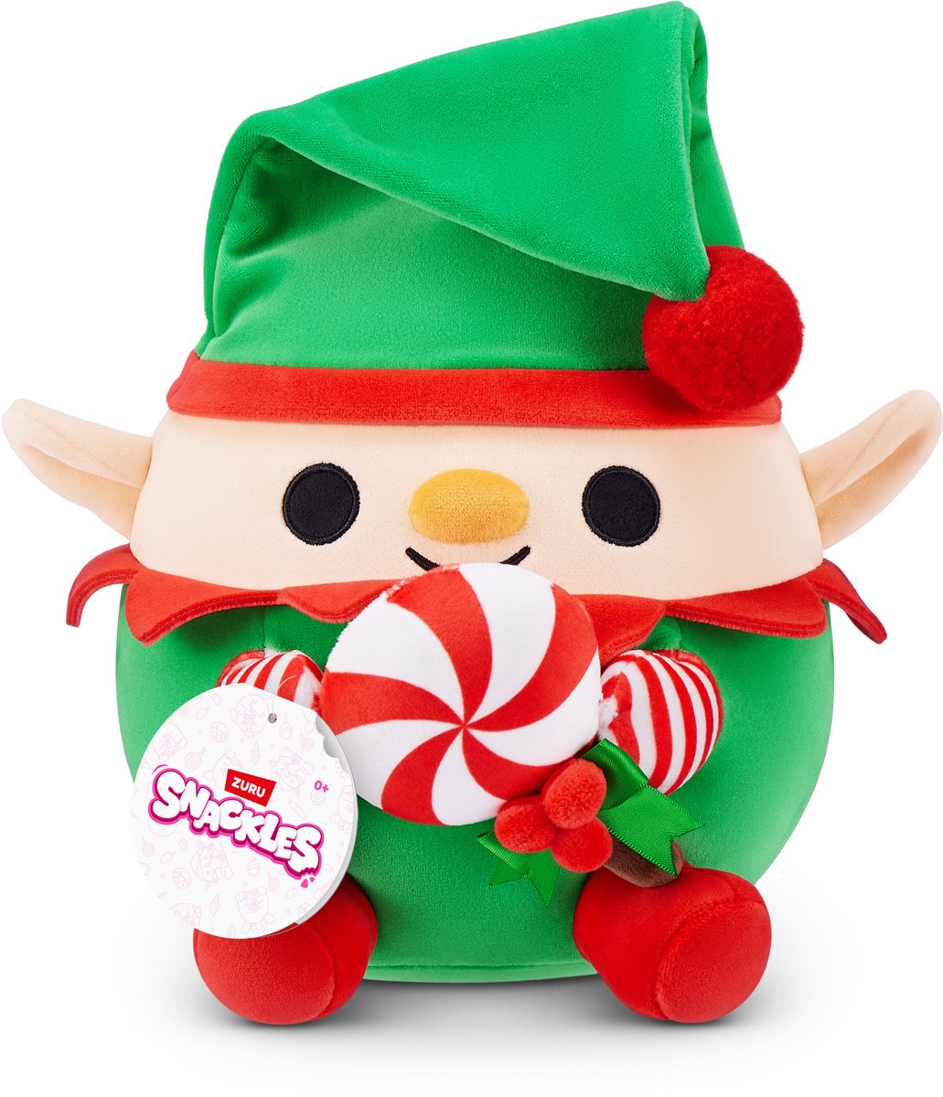 Snackles Christmas Serie 2 Kuscheltier von 20 cm (Jingle) von Zuru