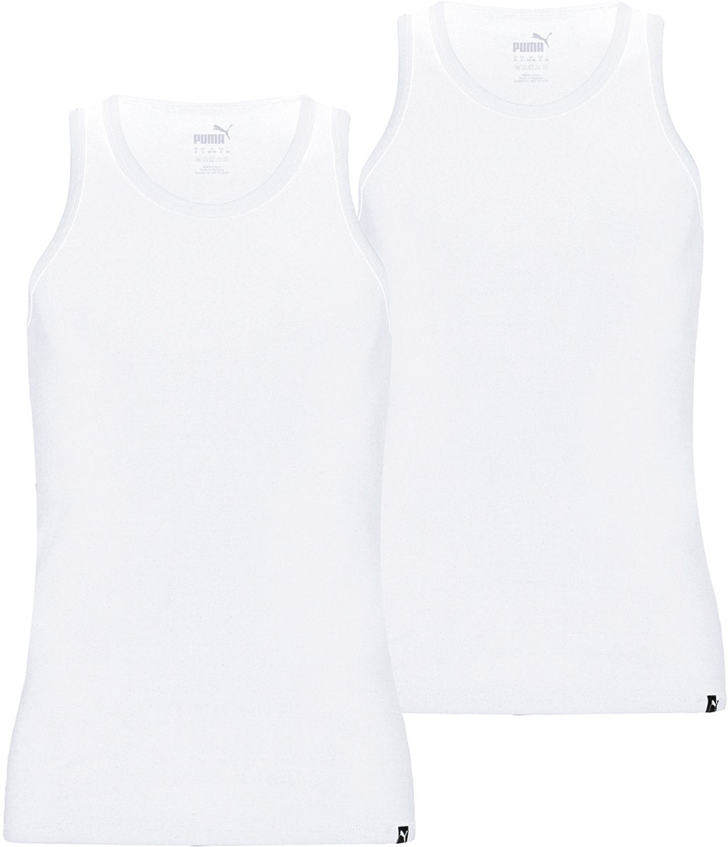 Puma heren everyday hemd - white - m - 2 paar