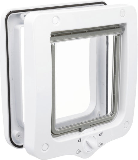 Trixie - 4-Wege-Katzenklappe - weiß - 22x20 cm