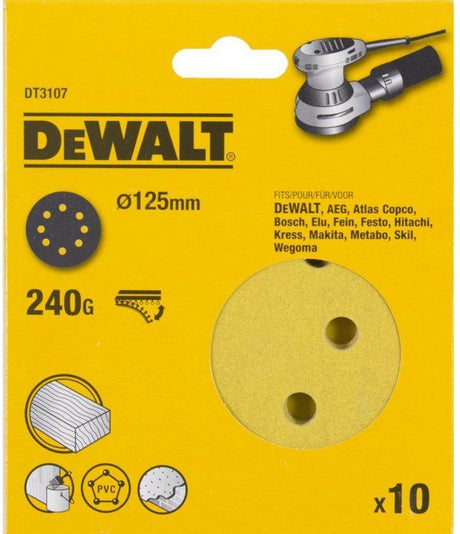 Dewalt accessoires schuurschijf, ø125mm (d26453), k240 - dt3107-qz