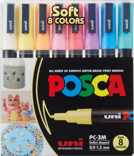 Https: www.cchobby.nl posca-marker-afm-pc-3m-line thick-0-9-1-3-mm-fine-various-colors-8-div-1-box