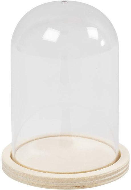 Kreativunternehmen https: www.cchobby.nl Clock-on-wooden-base-h-9-5-cm-d-6-cm-hole size-3-mm-1-piece