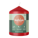 Bolsius Stumpenkerze 80 58 zartes Rot