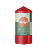Bolsius Stumpenkerze 120 58 zartes Rot