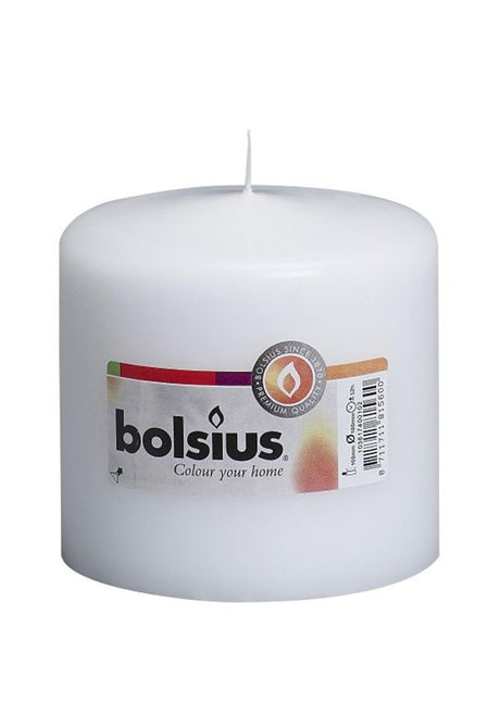 Bolsius Stumpenkerze 100 100 mm weiß