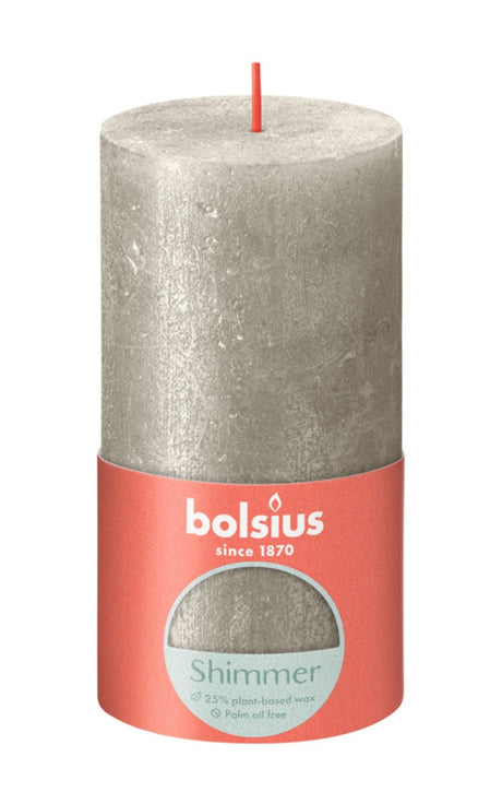 Bolsius Rustikkerze 130 68 Champagner