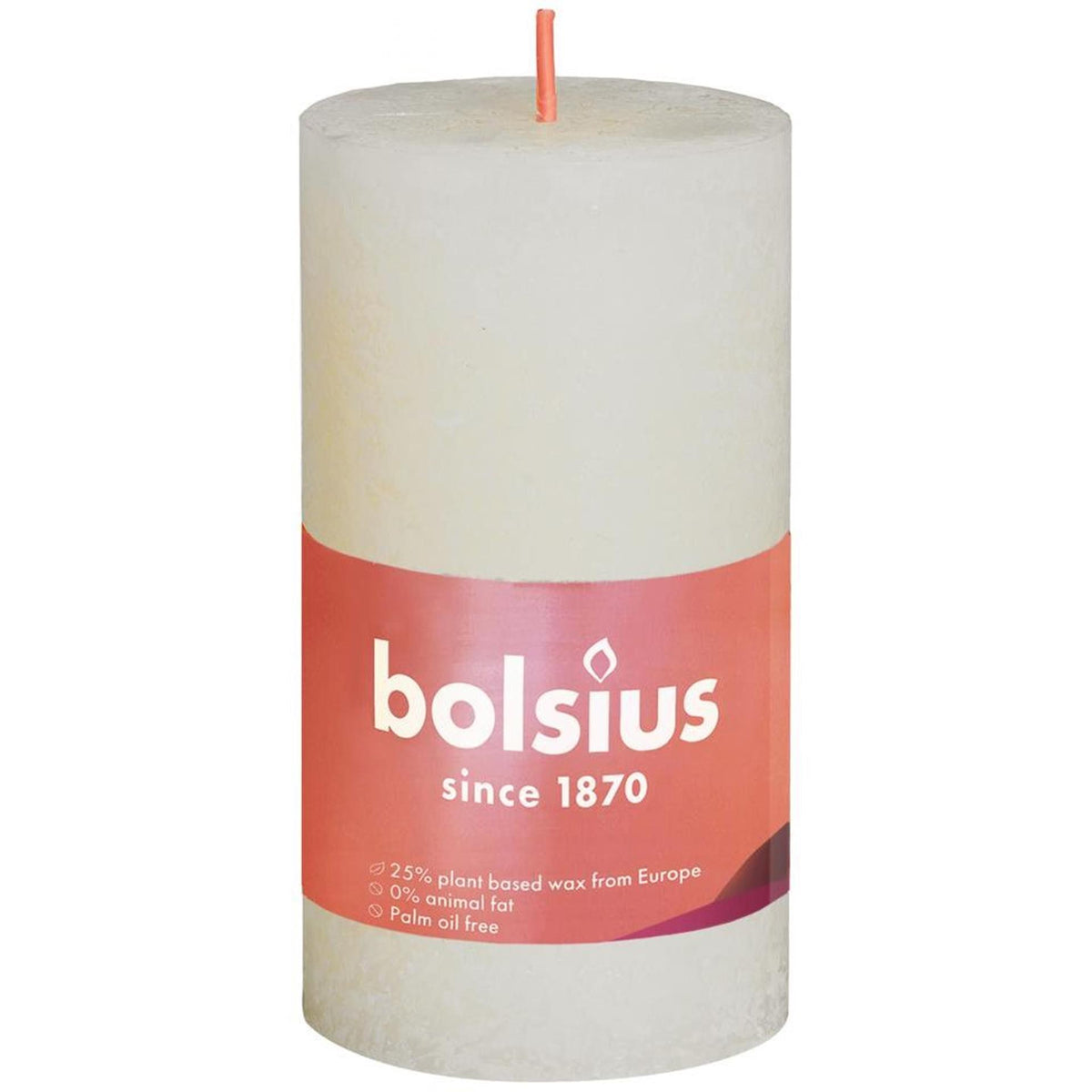 Bolsius Shine Collection Rustikale Stumpenkerze 100 50 Soft Pearl – Soft Pearl