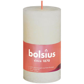 Bolsius Shine Collection Rustikale Stumpenkerze 100 50 Soft Pearl – Soft Pearl