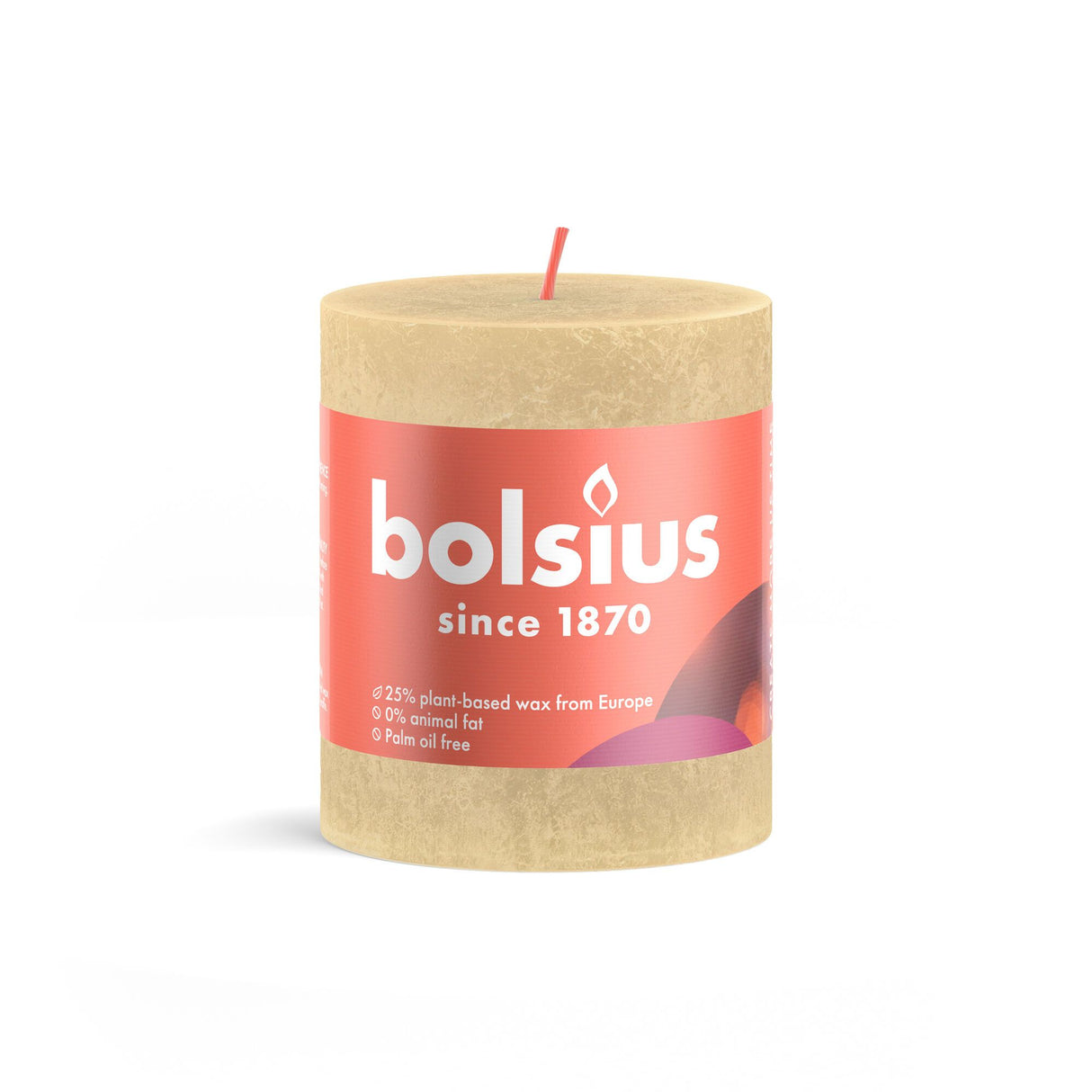 Bolsius Rustikkerze 80 68 beige