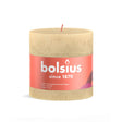 Bolsius Stumpenkerze 100 100 rustikal haferbeige-haferbeige