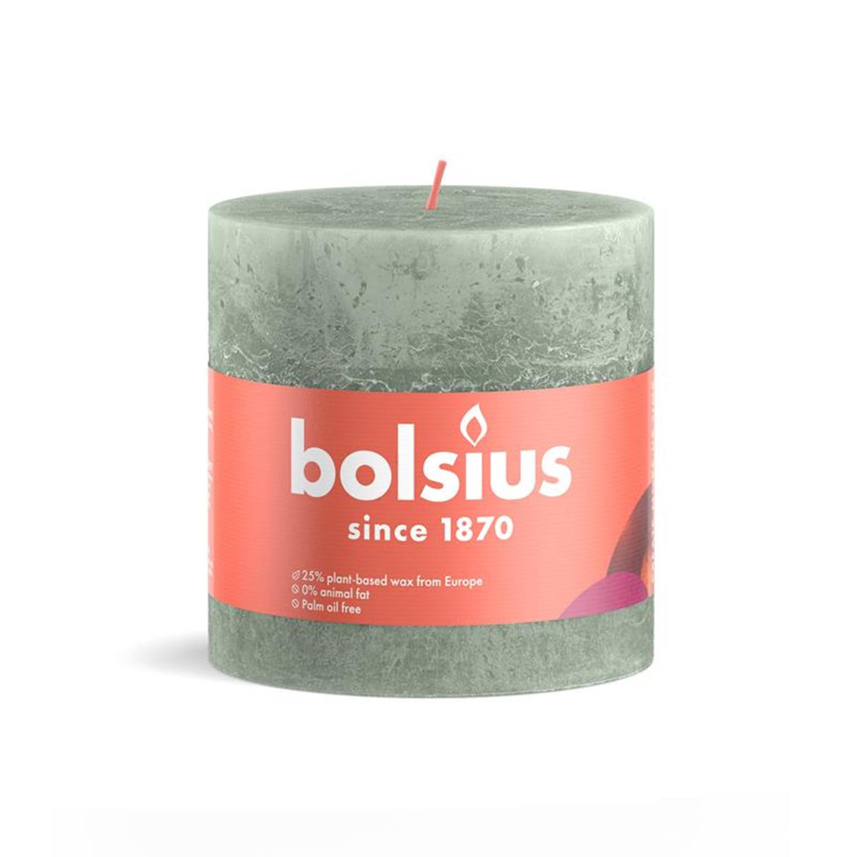 Bolsius Rustikkerze 100 100 Jadegrün