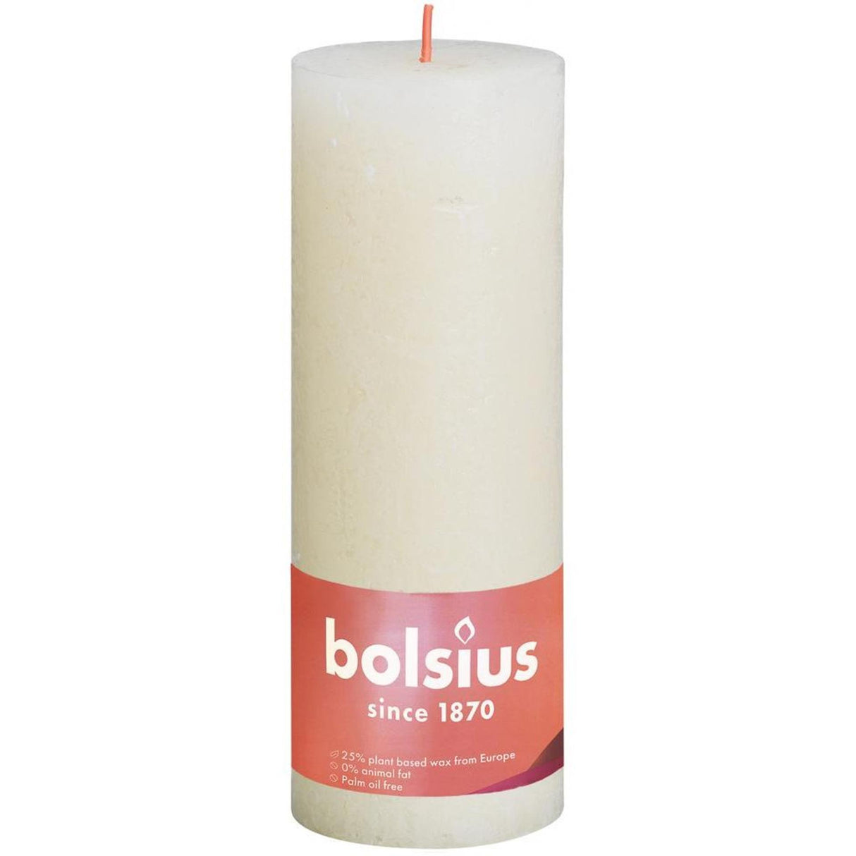 Bolsius rustikale Stumpenkerze 190 68 Elfenbein