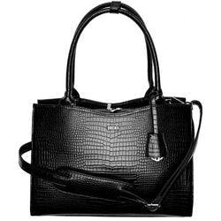 Laptoptasche Socha Kroko tiefschwarz
