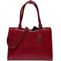 Laptoptasche Socha Croco Burgund