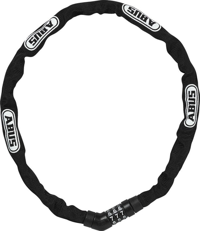 ABUS 4804C 75 Schwarzes Fahrradkettenschloss, 4 mm, 75 cm, Figurenschloss