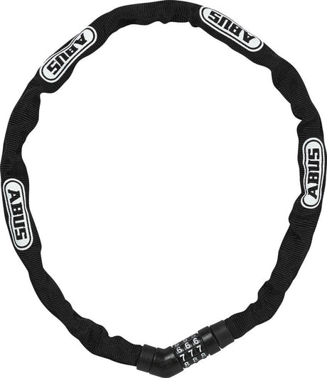 ABUS 4804C 75 Schwarzes Fahrradkettenschloss, 4 mm, 75 cm, Figurenschloss