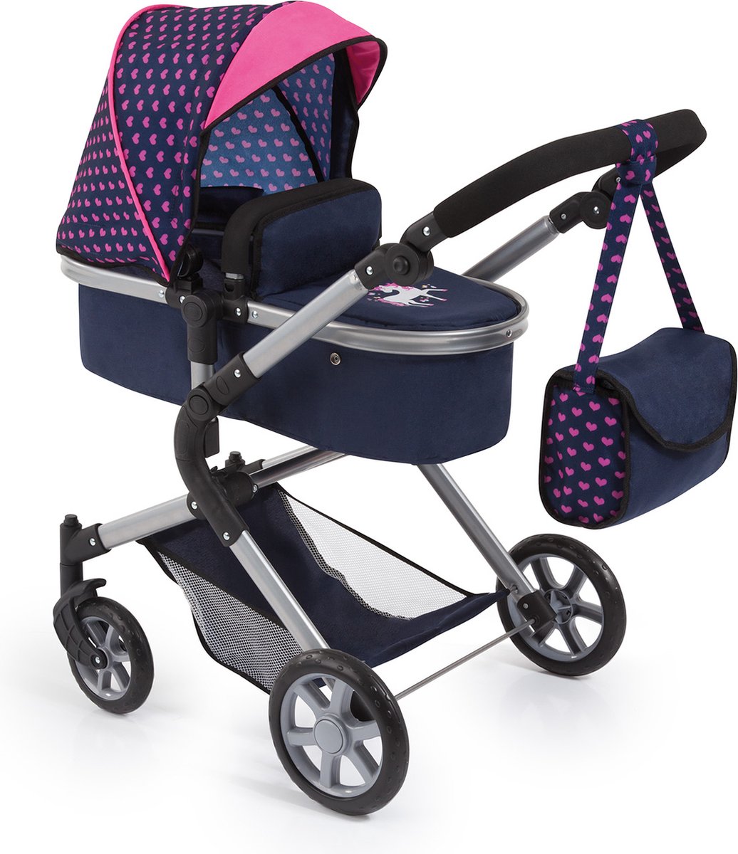Bayer Design - Puppenwagen City Neo - Blau und Pink