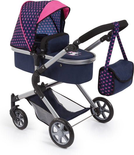 Bayer Design - Puppenwagen City Neo - Blau und Pink