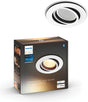 Philips hue milliskin inbouwspot - warm tot koelwit licht - 1-pack - wit - rond