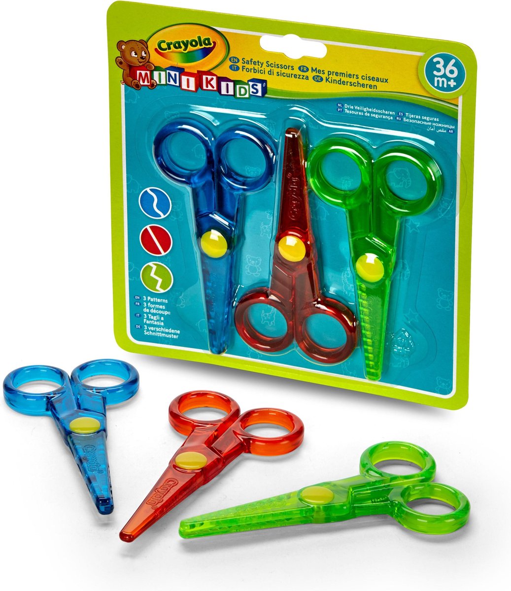 Crayola – Mini Kids – Hobbyschere – sichere Kinderschere – 3 Stück