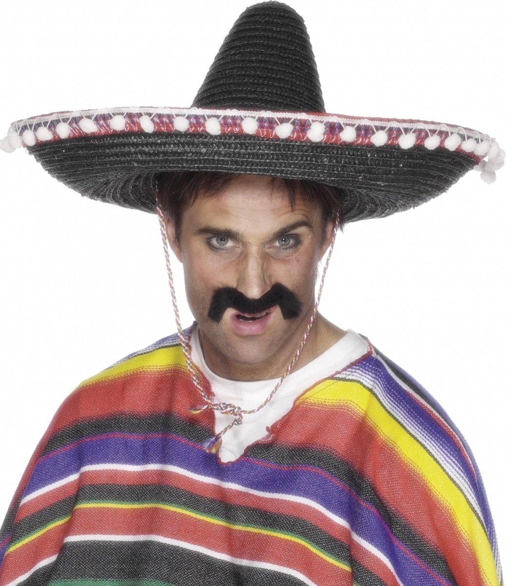 Vegaoo mexicaanse sombrero voor volwassenen - verkleedhoofddeksel - one size