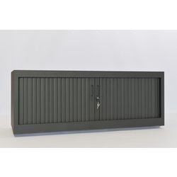 Roldeurkast chs451209 zwart 120 x 45 x 45 cm