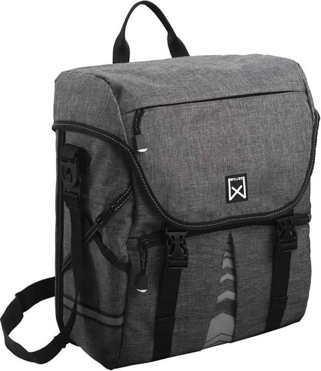 Willex pakaftas s 1200 - enkele fietstas - 10liter- antraciet
