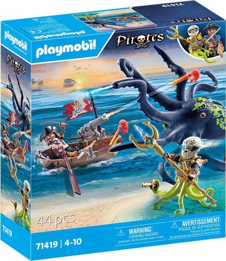 Playmobil -Piraten kämpfen gegen den riesigen Ooctopus 71419