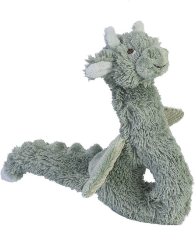 Happy horse draak drake rammelaar - groen - baby cadeau