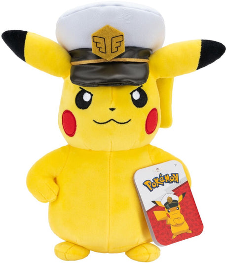 Jazwares Pokémon – 20 cm Plüsch – Kapitän Pikachu
