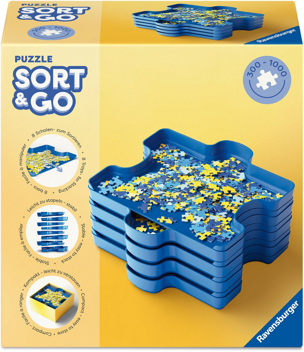 Ravensburger Puzzle Sort and Go - Puzzle-Sortierer - 8-tlg.